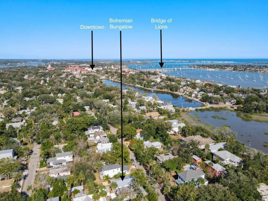 Luxurious Bohemian Bungalow In Lincolnville - Mins From Downtown! St. Augustine Bagian luar foto